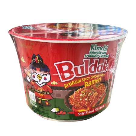 Buldak Hot Chicken Ramen - Kimchi Flavor - Ramen Bowl 3.70oz [Korea]