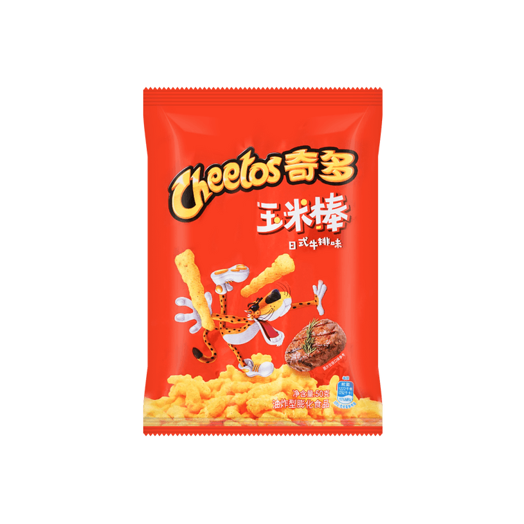 Cheetos Japanese-Style Grilled Steak Flavor Cheetos, 1.76oz - 奇多 玉米棒 日式牛排味 [China]