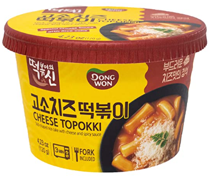 Dongwon Cheese Topokki Cup 4.23oz