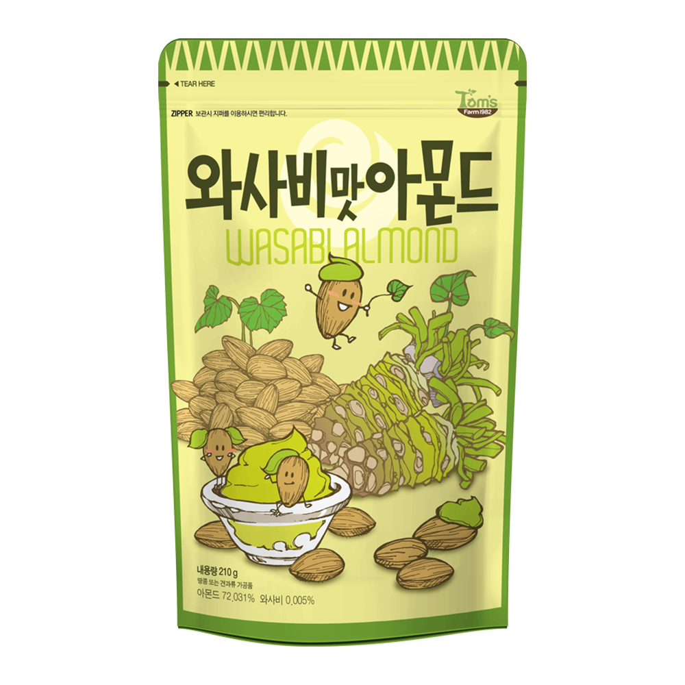 [Korea] HBAF Wasabi Almond 7.4oz