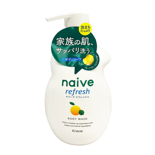 Kracie Naive Body Wash Pump - Lemon 17.9oz (530ml)