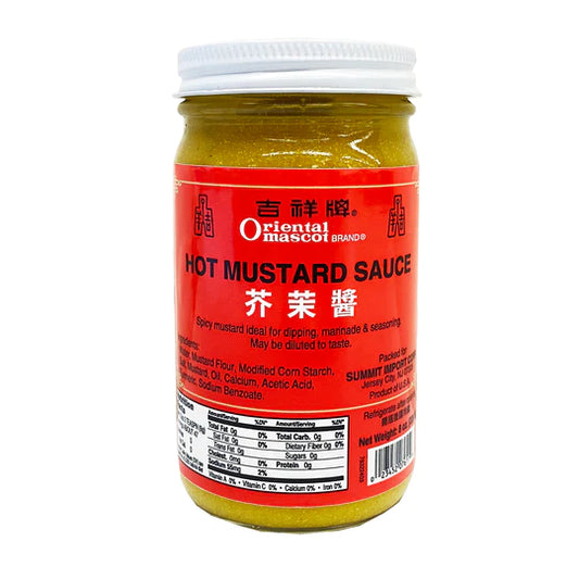 Oriental Mascot Hot Mustard Sauce 8oz - 吉祥牌 芥末酱 8oz