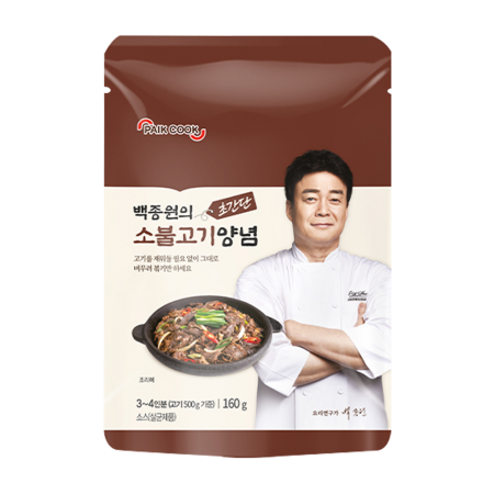 Korean BBQ (Bulgogi) Marinade Sauce 5.64oz - 백종원 초간단 소불고기 양념