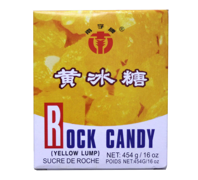 Yellow Rock Sugar Candy (Yellow Lump Raw Cane Sugar) 16oz