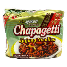 Chapagetti Jjajang Black Bean Sauce Instant Noodles (5-Packs 4.5oz)