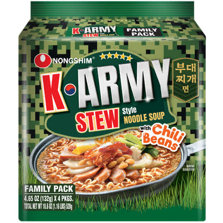 K-Army Stew Instant noodles (5-Packs 4.65oz)