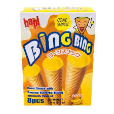 Hapi Bing Bing Ice Cream Cone Snack - Banana Flavor 2.5oz